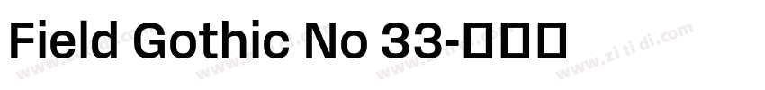 Field Gothic No 33字体转换